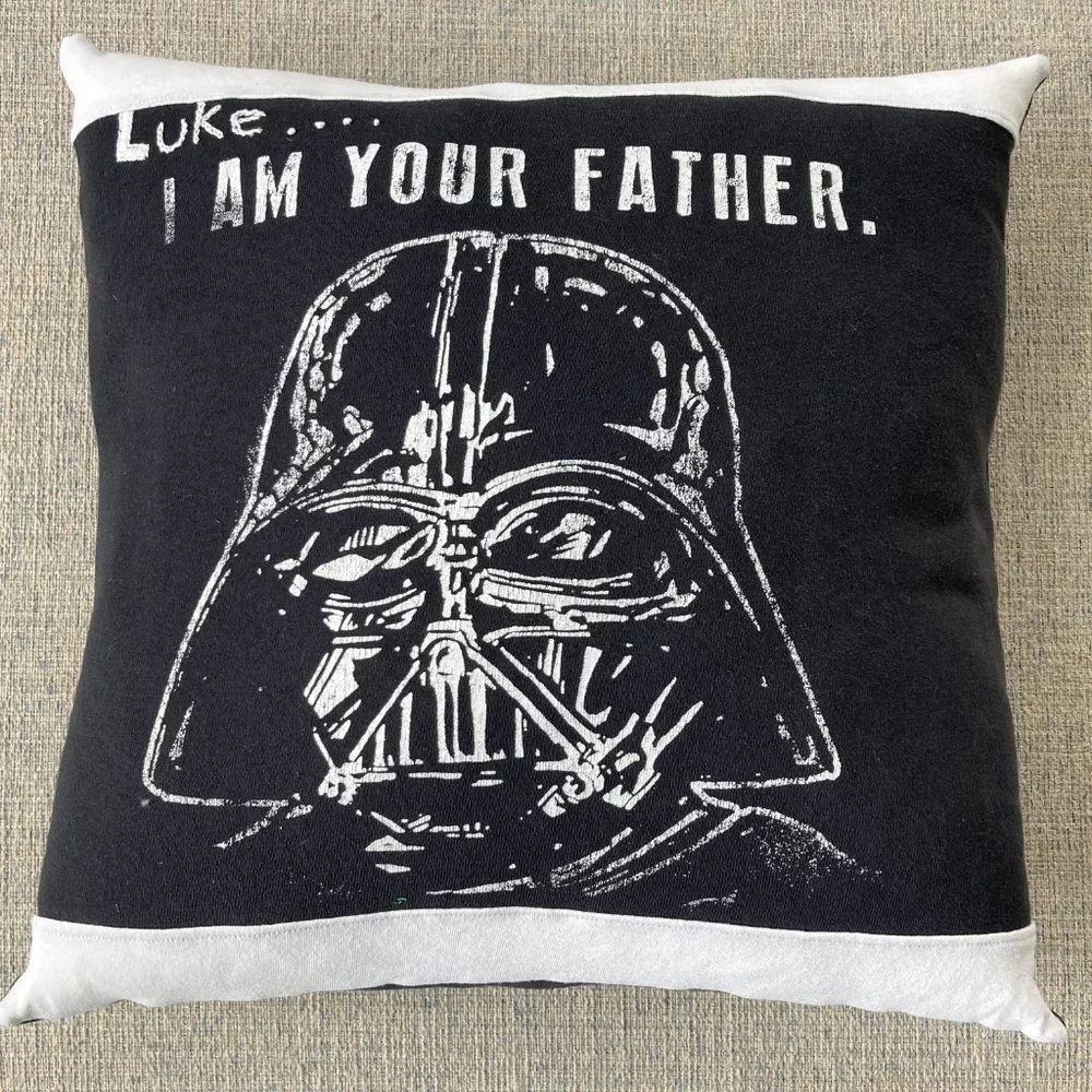 Star Wars Luke I am your Father Darth Vader Handmade 16x16 throw pillow cover